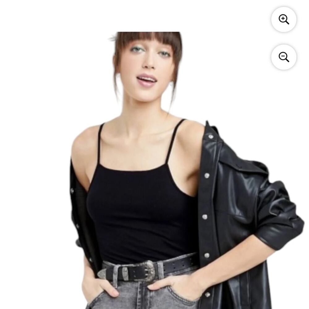 Wild Fable Ebony Square-neck Bodysuit